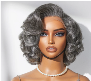 Luvme Grey Lace Front Wig gives an elegant vibe for every occasion| Short Pixie cut wig